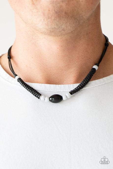 Paparazzi ~ The Forerunner ~ Men's Black Urban Necklace