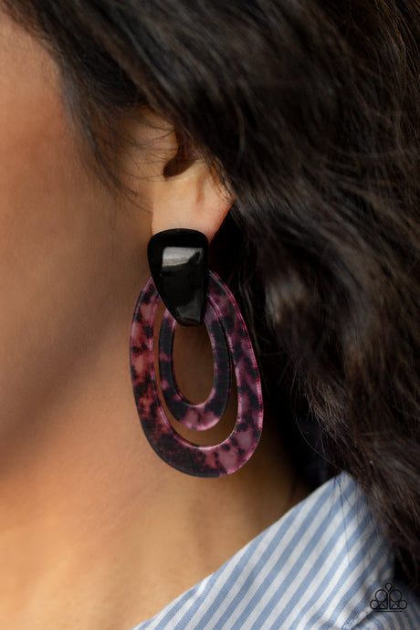 Paparazzi ~ The HAUTE Zone ~ Multi Acrylic Post Earrings