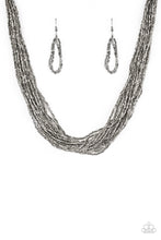 Load image into Gallery viewer, Paparazzi ~ The Speed of STARLIGHT ~ Gunmetal Seed Bead Necklace Set