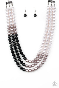 Paparazzi ~ Times Square Starlet ~ Black Pearl Necklace and Bracelet Set