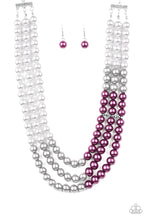 Load image into Gallery viewer, Paparazzi ~ Times Square Starlet ~ Purple Pearl Necklace and Bracelet Set