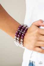 Load image into Gallery viewer, Paparazzi ~ Times Square Starlet ~ Purple Pearl Necklace and Bracelet Set