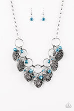 Load image into Gallery viewer, Paparazzi ~ Very Valentine ~ Blue Necklace Set