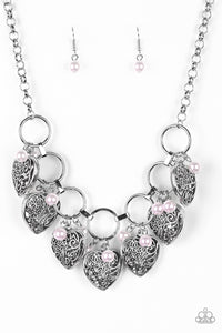 Paparazzi - Very Valentine - Pink Necklace Set