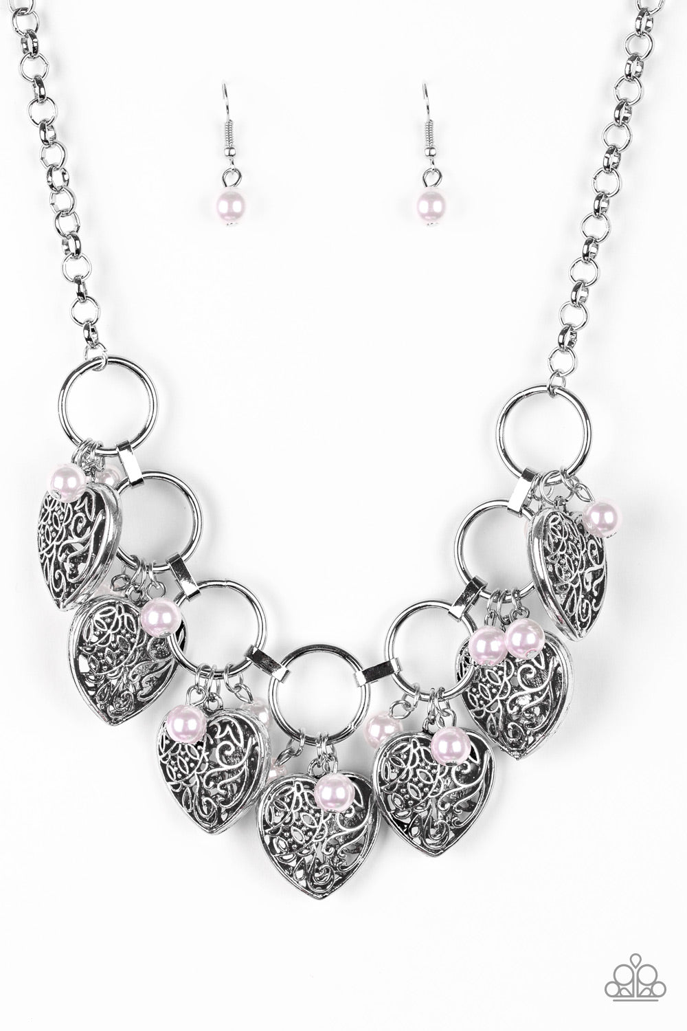 Paparazzi - Very Valentine - Pink Necklace Set