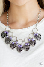 Load image into Gallery viewer, Paparazzi - Very Valentine - Purple Necklace Set