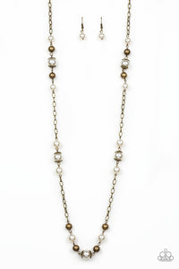 Paparazzi ~ Wall Street Waltz ~ Brass Necklace Set