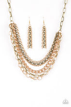 Load image into Gallery viewer, Paparazzi - Word On The Street - Brass Necklace Set