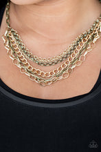 Load image into Gallery viewer, Paparazzi - Word On The Street - Brass Necklace Set