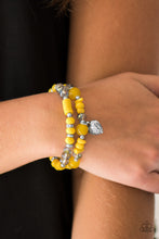 Load image into Gallery viewer, Paparazzi ~ Writing My Own Love Story ~ Yellow Bracelet