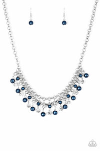 Paparazzi - You May Kiss the Bride - Blue Pearl Necklace Set