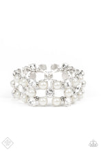 Load image into Gallery viewer, Paparazzi ~ Diamonds and Debutantes ~ White Pearl Bracelet (Fashion Fix Exclusive)