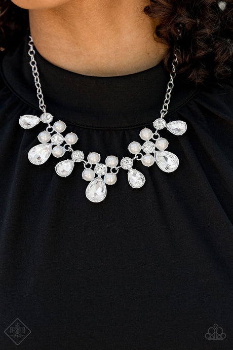 Paparazzi ~ Demurely Debutante ~ White Pearl Necklace Set (Fashion Fix Exclusive)